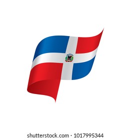 Dominicana flag, vector illustration