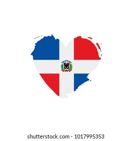 Dominicana flag, vector illustration