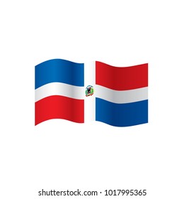 Dominicana flag, vector illustration