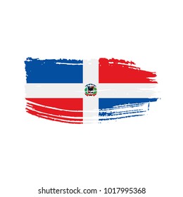 Dominicana flag, vector illustration