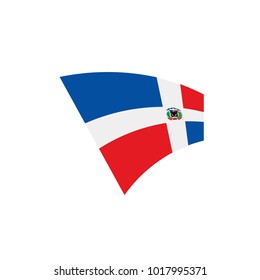 Dominicana flag, vector illustration