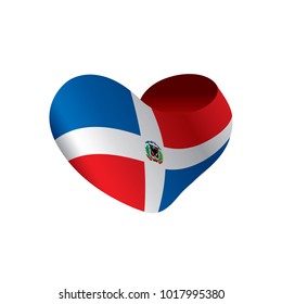 Dominicana flag, vector illustration