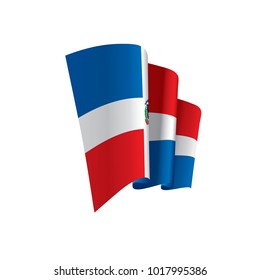 Dominicana flag, vector illustration