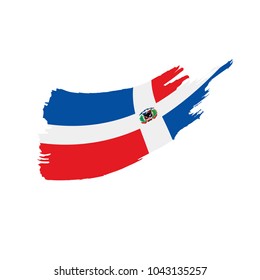 Dominicana flag, vector illustration