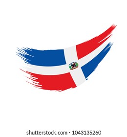 Dominicana flag, vector illustration