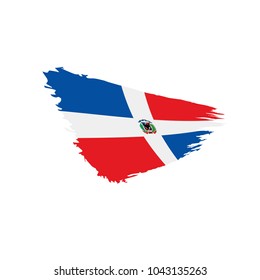 Dominicana flag, vector illustration