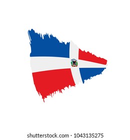 Dominicana flag, vector illustration