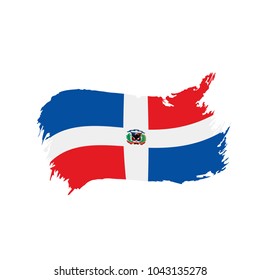 Dominicana flag, vector illustration