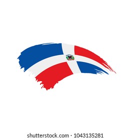 Dominicana flag, vector illustration