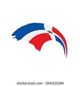 Dominicana flag, vector illustration