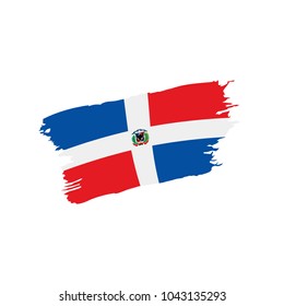 Dominicana flag, vector illustration