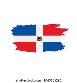 Dominicana flag, vector illustration