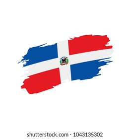 Dominicana flag, vector illustration