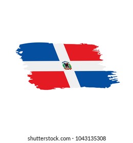 Dominicana flag, vector illustration