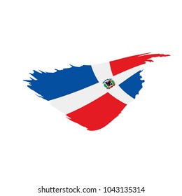 Dominicana flag, vector illustration