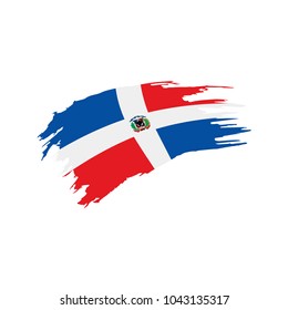 Dominicana flag, vector illustration