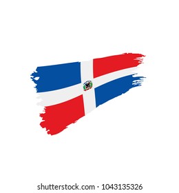 Dominicana flag, vector illustration