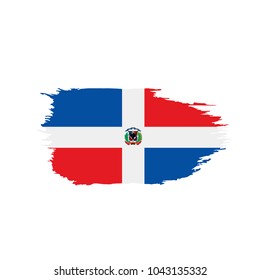 Dominicana flag, vector illustration