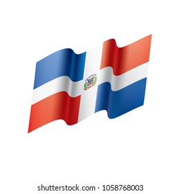 Dominicana flag, vector illustration