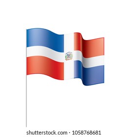 Dominicana flag, vector illustration