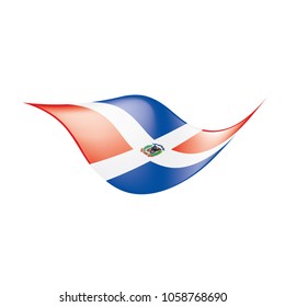 Dominicana flag, vector illustration