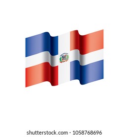 Dominicana flag, vector illustration