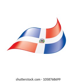 Dominicana flag, vector illustration