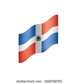 Dominicana flag, vector illustration