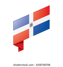 Dominicana flag, vector illustration