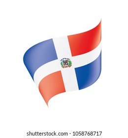 Dominicana flag, vector illustration