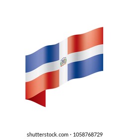 Dominicana flag, vector illustration