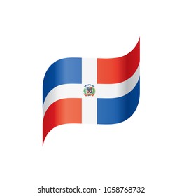 Dominicana flag, vector illustration