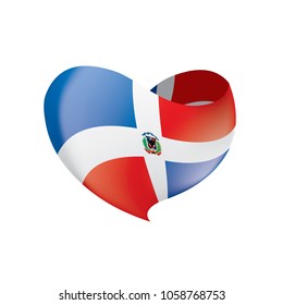Dominicana flag, vector illustration