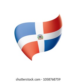 Dominicana flag, vector illustration