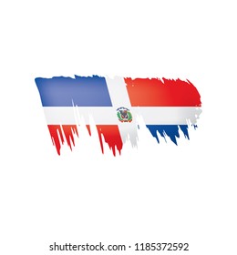 Dominicana flag, vector illustration on a white background.