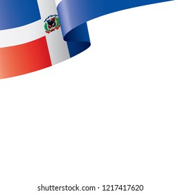 Dominicana flag, vector illustration on a white background