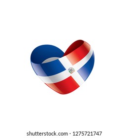 Dominicana flag, vector illustration on a white background