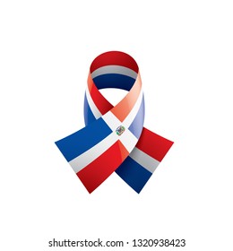Dominicana flag, vector illustration on a white background