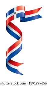 Dominicana flag, vector illustration on a white background