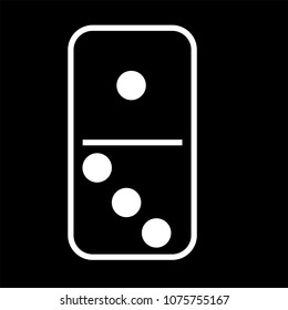 Domino black vector