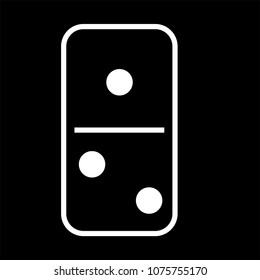Domino black vector