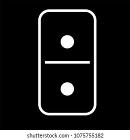 Domino black vector