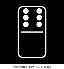 Domino black vector