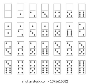 Full Set Domino Vector Illustration Stock Vector (Royalty Free ...