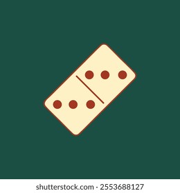 Domino card dominoes card set vector design 