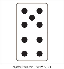 domino card icon logo vector design