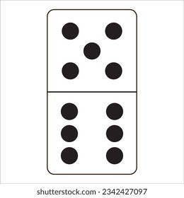 domino card icon logo vector design