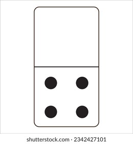 domino card icon logo vector design