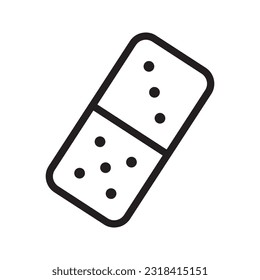 Domino Card Icon In Trendy Design Vector Eps 10