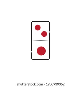  Domino card Logo Template vector icon illustration design 